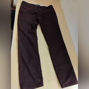 RW & Co Men's Brown Slim Fit Straight Pants Size 31x32